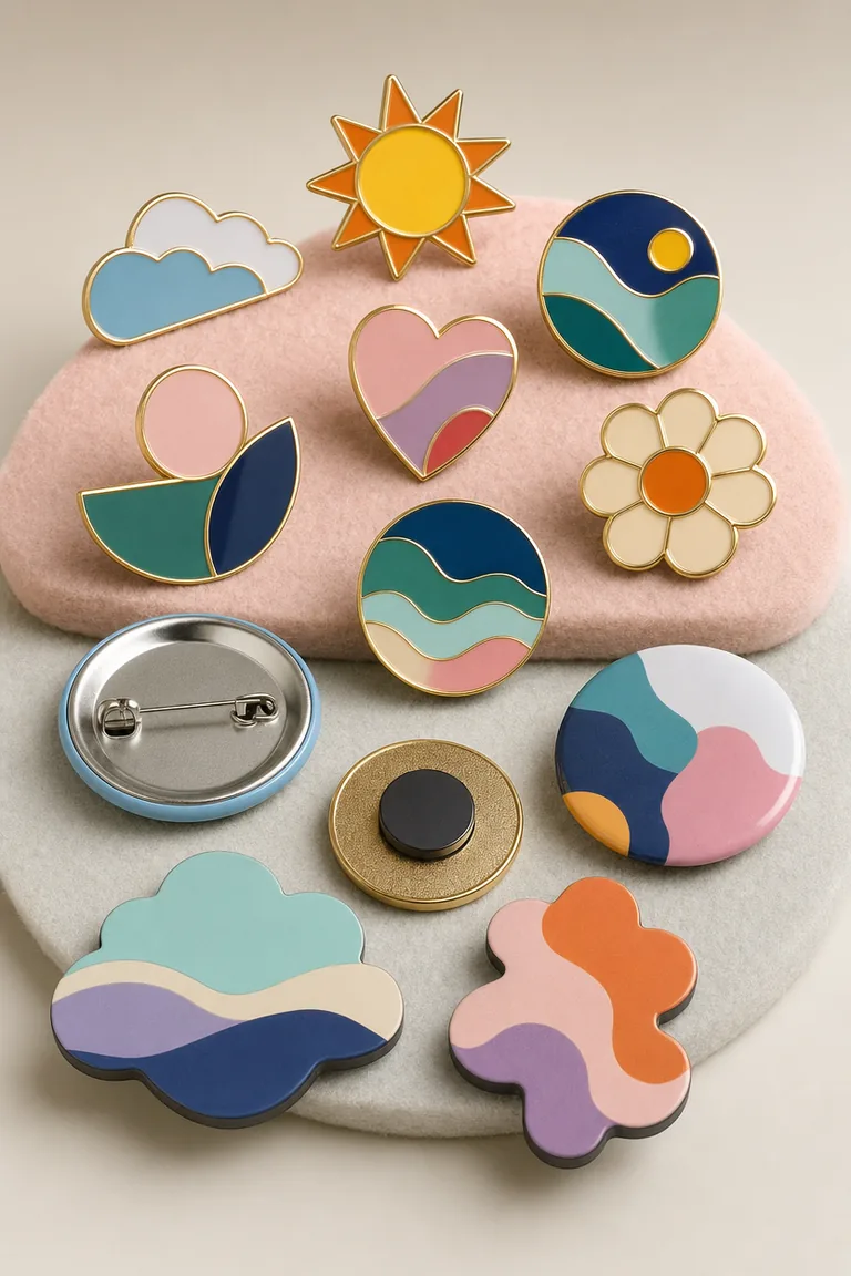 Pins, badges & magnets sur mesure