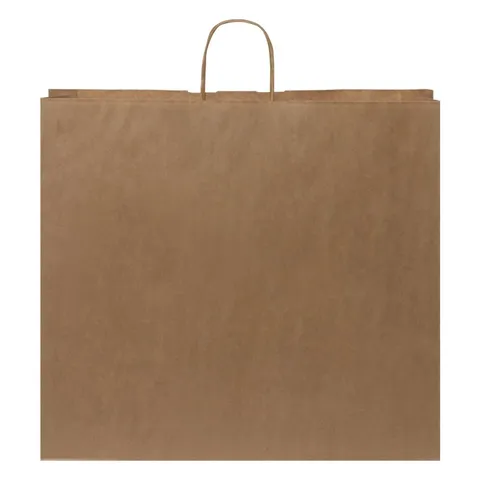 Sac en papier kraft à poignées torsadées 49,5 × 14 × 44 cm