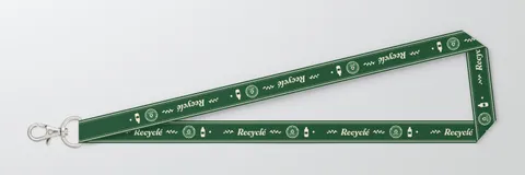 Tour de cou 20 mm RPET — mousqueton