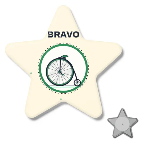 Badge étoile magnétique