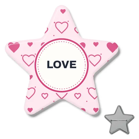 Badge étoile à épingle
