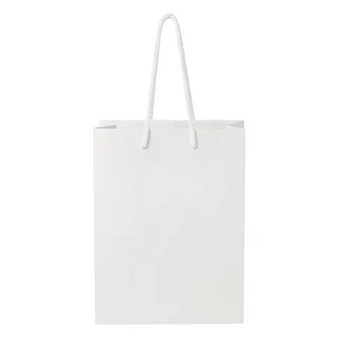 Sac en papier Integra fait main à cordelettes 18 × 9 × 23 cm