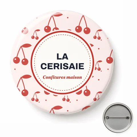 Badge rond à épingle