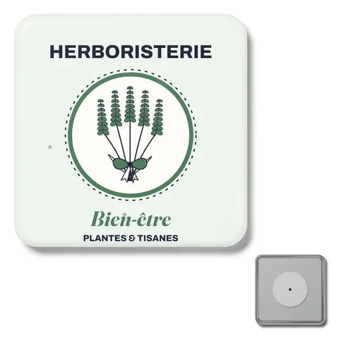 Badge carré magnétique