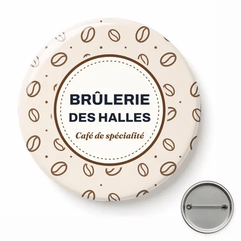 Badge rond à épingle
