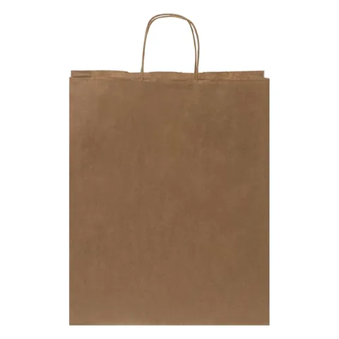 Sac en papier kraft à poignées torsadées 32 × 12 × 40 cm