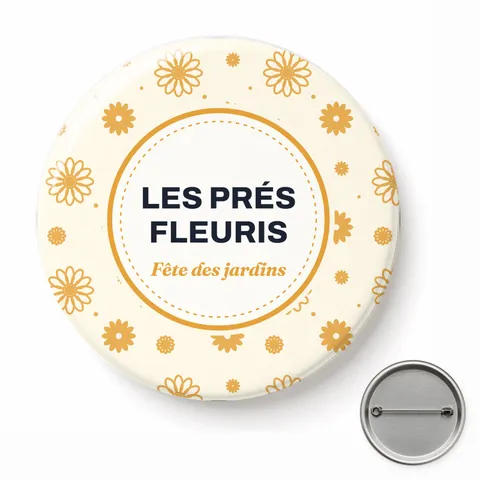 Badge rond à épingle