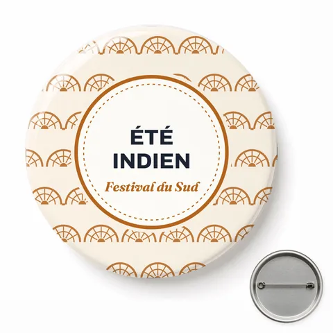 Badge rond à épingle