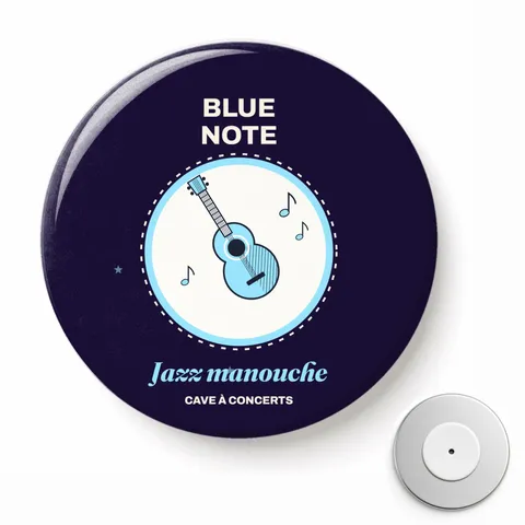 Badge rond magnétique