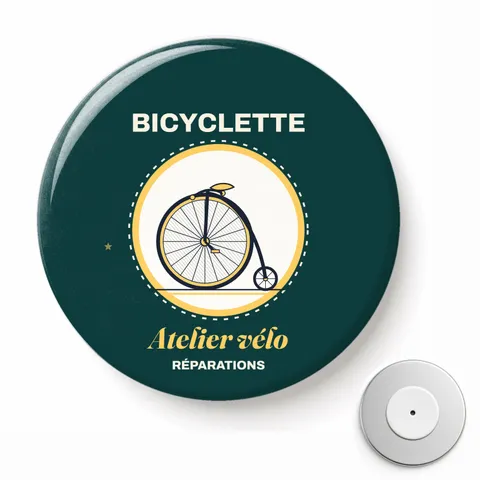 Badge rond magnétique