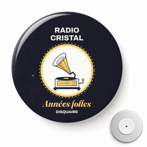 Badge rond magnétique
