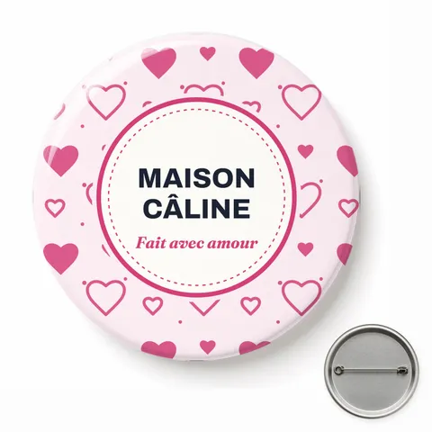 Badge rond à épingle