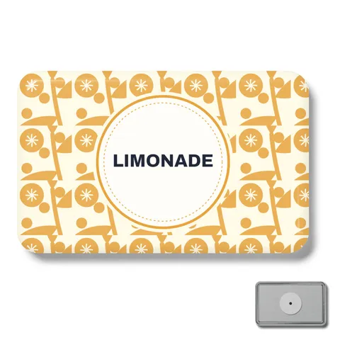 Badge rectangulaire magnétique