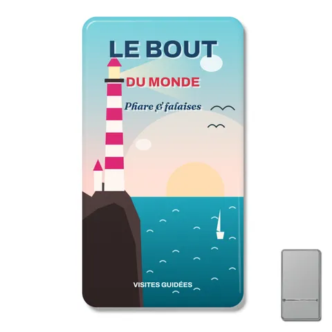 Badge rectangulaire à épingle
