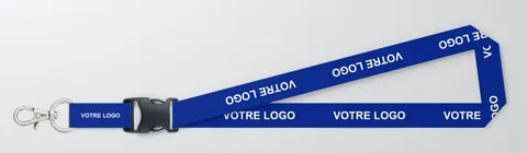 Tour de cou 25 mm polyester — boucle détachable